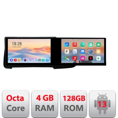 Navigatie dedicata Volvo S60 2008-2014 Kit-s60-08 Edotec 2 ecrane 8 core 4+128 21.6 inch Incell android Wifi 5Ghz gps internet CarStore Technology foto