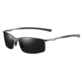 Ochelari de Soare pentru Barbati - Techsuit (559) - Black / Silver