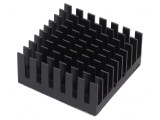 Radiator extrudat cu aripioare BGA negru 32.5x32.5mm