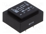 Transformator &icirc;ncapsulat HAHN 0,6VA 230V AC 9V 67mA PCB BVEI