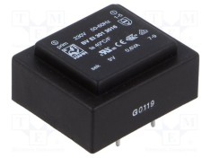 Transformator &icirc;ncapsulat HAHN 0,6VA 230V AC 9V 67mA PCB BVEI
