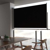 Cumpara ieftin Copertină laterală retractabilă, negru, 140 x 300 cm