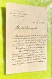 G593-I- Act vechi Romania INOCENTIU MICU CLAIN Blaj 1903-Societatea mixta de Lectura, catre ajutor al Societatii ARIESANA Turda.