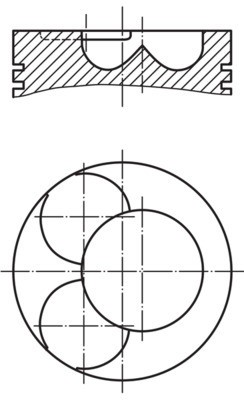 MAHLE 028 07 00 Piston foto