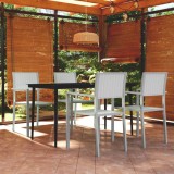 Gossi set de mobilier de gradina, 5 piese, alb