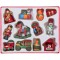 Set Ornamente Brad Crăciun, Figuri Diverse, Lemn, 5 cm, 12 Buc, Multicolor