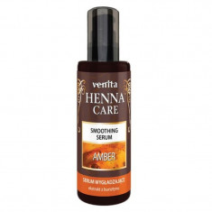 Ser pentru par fortifiant Henna Care Venita, 50 ml, efect de netezire, extract chihlimbar