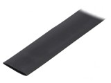 Manşon termocontractabil cu adeziv negru 25,4mm 1m