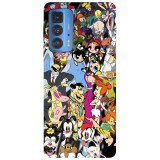 Husa compatibila cu Motorola Edge 20 model Old cartoons Part 1, Silicon, TPU, Viceversa