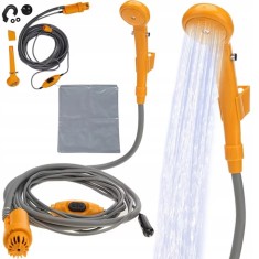 Dus portabil, pompa , 3.5l/min, pentru camping, drumetii, spalat masina sau animale, alimentare DC 12V