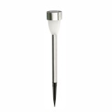 Lampa solara LED Hoff stick, inox, H 37 cm, gri, exterior