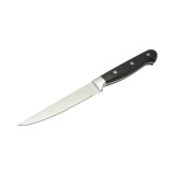 Cutit steak profesional 11cm, lama zimtata otel 5Cr15MoV, maner ABS negru Breckner Germany