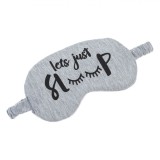 Masca de Dormit, Model &quot;Let&#039;s Just Sleep&quot;, Culoare Gri, Dimensiune 18x10 cm, Material Poliester, Oem