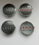 Capace Janta Audi Gri 60mm/57mm, Set 4 Bucati, Plastic, Model 4MO 601
