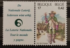 BC297, Belgia 2001, lot 3 timbre servicii postale (3 poze)