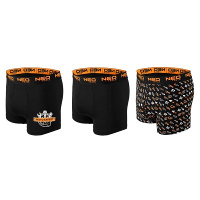 Boxeri barbati NEO TOOLS Basic, set 3 bucati, bumbac, marimea L foto
