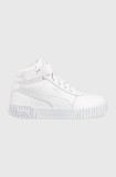 Puma sneakers Carina 2.0 culoarea alb 385851