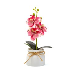 Decoratiune cu planta artificiala ? Orhidee roz ? 20 x 9 cm Best CarHome foto