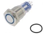 Comutator DPDT Anti-Vandalism 3A 250VAC IP67 &Oslash;16.2mm