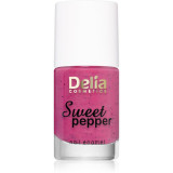 Delia Cosmetics Sweet Pepper Black Particles lac de unghii culoare 08 Berry 11 ml