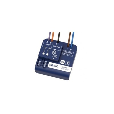Receptor Somfy IZYMO io, Control lumina ON / OFF, Compatibil cu Unitate de comanda Tahoma SmartElectro IntelligentHouse foto
