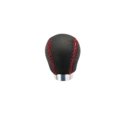 Maner schimbator de viteza universal Negru cusatura rosie Cod: AK514 Automotive TrustedCars