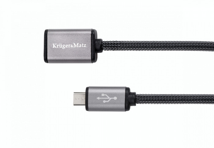Prelungitor USB la micro USB 0.2m Profesional Kruger&amp;Matz