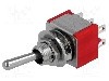 Intrerupator basculant, 3 pozitii, mod comutare ON-OFF-ON, DP3T, {{Producator}} - foto