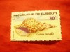 Timbru Djibouti 1978 - Scoici , val. 80fr stampilat