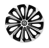Cumpara ieftin Set 4 Capace Roti pentru Nissan, model Extra Strong Silver &amp; Black, R14