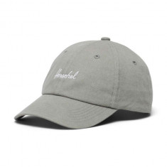 Herschel sapca Sylas Stonewash Cap culoarea gri, neted