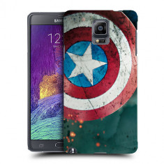 Husa Samsung Galaxy Note 4 N910 Silicon Gel Tpu Model Captain America foto