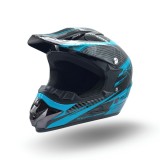 Casca motocross/atv copii XTR 125, culoare negru/albastru, marime YS, 51-52cm Cod Produs: MX_NEW XTR125-964