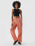 Pantaloni casual baggy parachute pentru femei - roz somon, 4F Sportswear