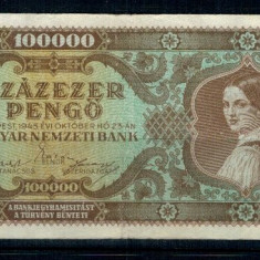 Ungaria 1945 - 100.000 pengo, uzata