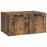 vidaXL Oglindă TV montată pe perete Stejar fumuriu 59,5 x 41 x 30 cm 899360