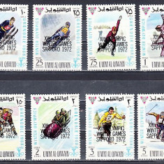 M2 CLR1 - Timbre foarte vechi - Umm al qiwain - Grenoble 1968 - supratipar