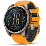 Ceas Fenix 8 Amoled Sapphire Spark Orange/Graphite Ti/Bare 47mm