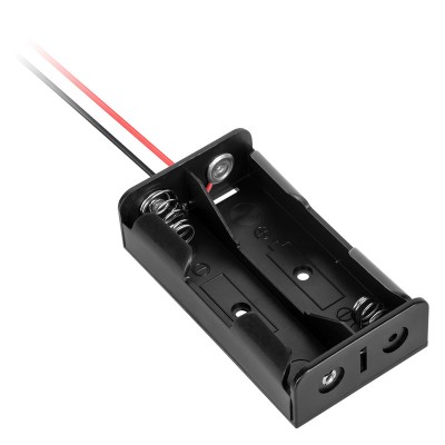 Suport acumulator 2x18650 cu fire foto