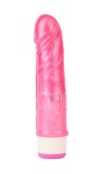 Vibrator Realist Stud Rod Multispeed, TPE, Roz, 17.5 cm