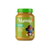 Piure de morcovi, mazare, cartofi cu pui, bio, 190g, Mamuko