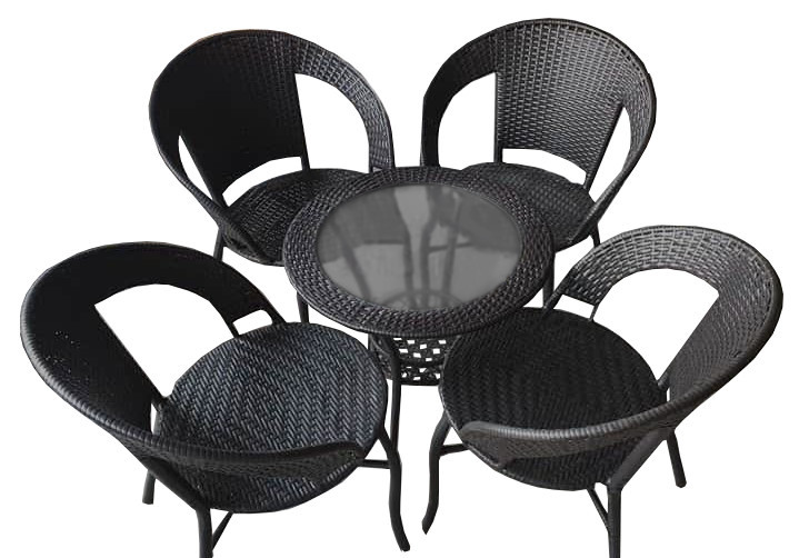 Set 3 scaune si masa din ratan interior/exterior terasa/gradina modern |  Okazii.ro