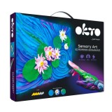 Set pictura 3D cu argila usoara, 30*40cm - Water Lilies, Okto