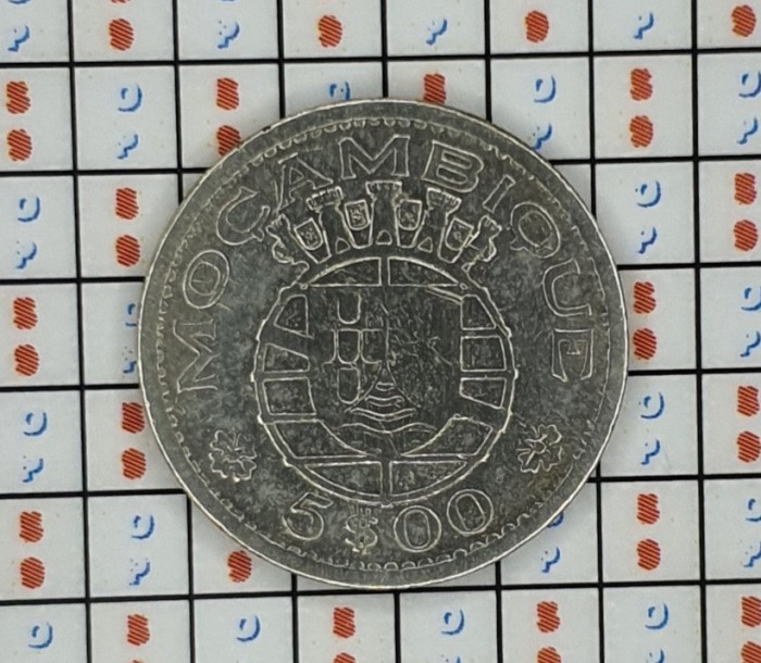 Mozambic Mozambique 5 Escudos 1960 - argint - km 84