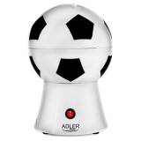 Aparat de facut popcorn Adler, forma minge fotbal, 1200 W, pregatire fara grasime a popcornului