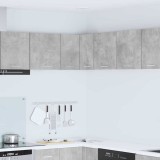 vidaXL Dulap suspendat Riga Gri beton și Alb 57 x 57 x 40 cm 884189