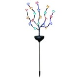 Lampa solara LED RGB Hoff, buchet, plastic + metal, H 69 cm, exterior