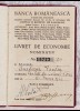 Livret de economie nominativ - Banca Romaneasca 1946