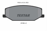 Set placute frana TEXTAR 2114202