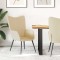 Scaun de relaxare, crem, material textil - 2